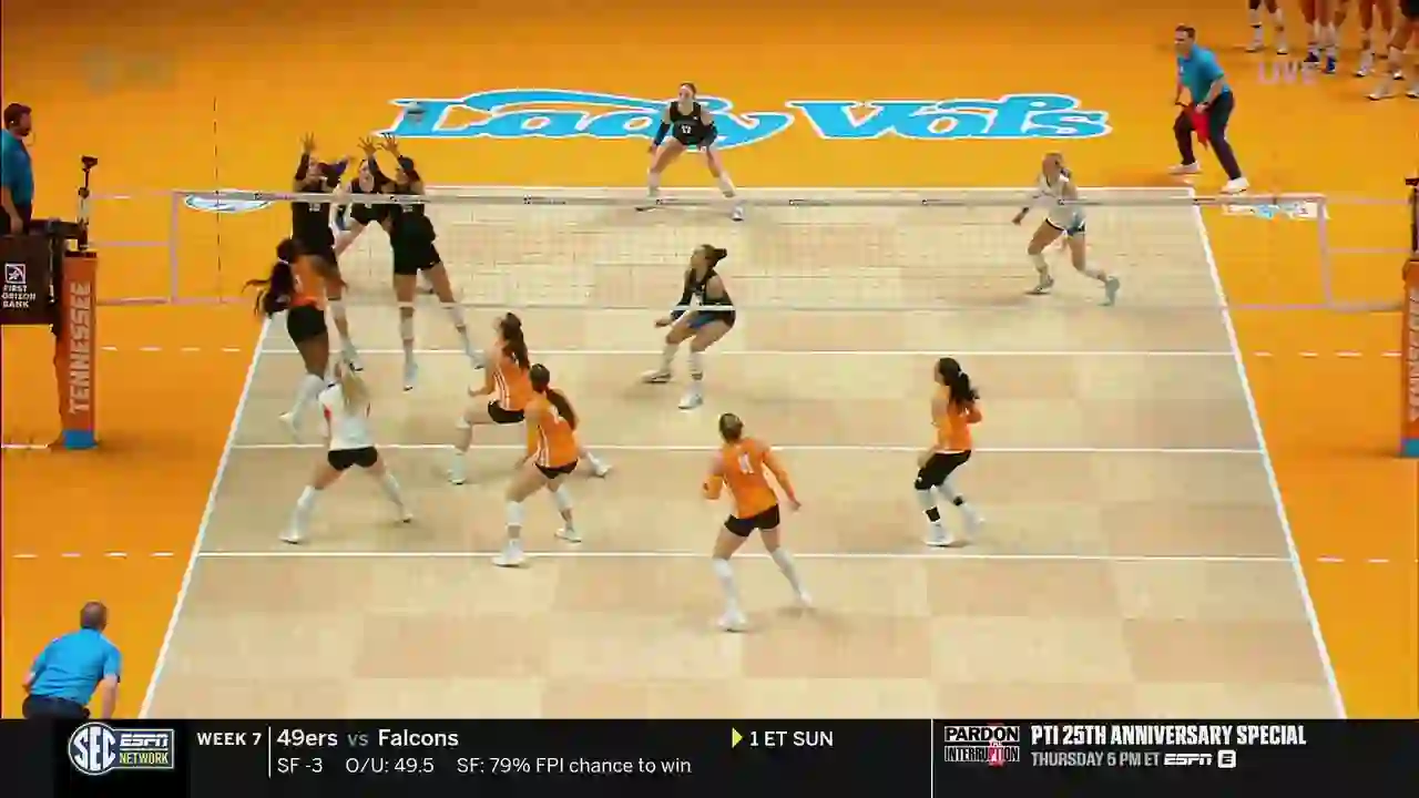 Screenshot of  SEC Network, tested 2 days ago