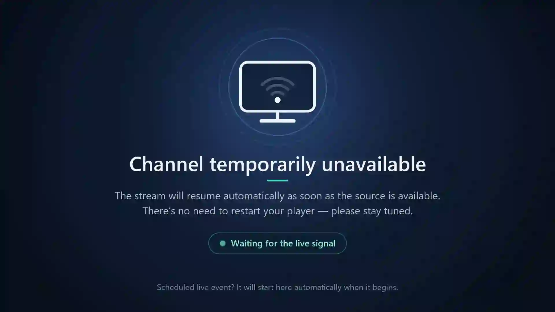 Screenshot of an unnamed stream, tested 2 days ago