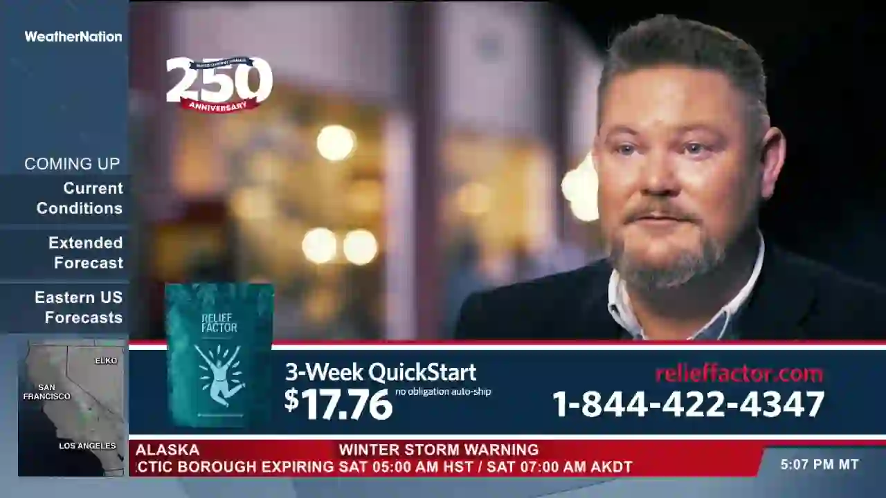 Screenshot of The Weather Channel, tested 1 day ago