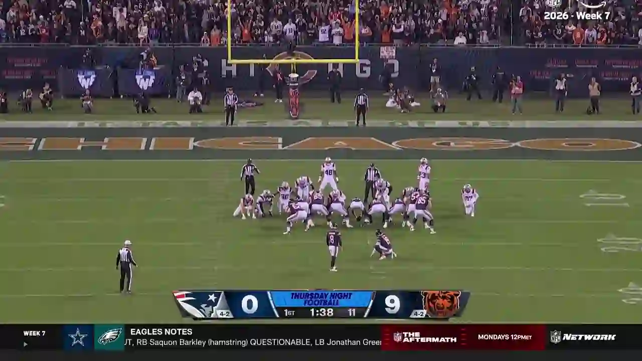 Screenshot of NFL Network, tested 1 day ago
