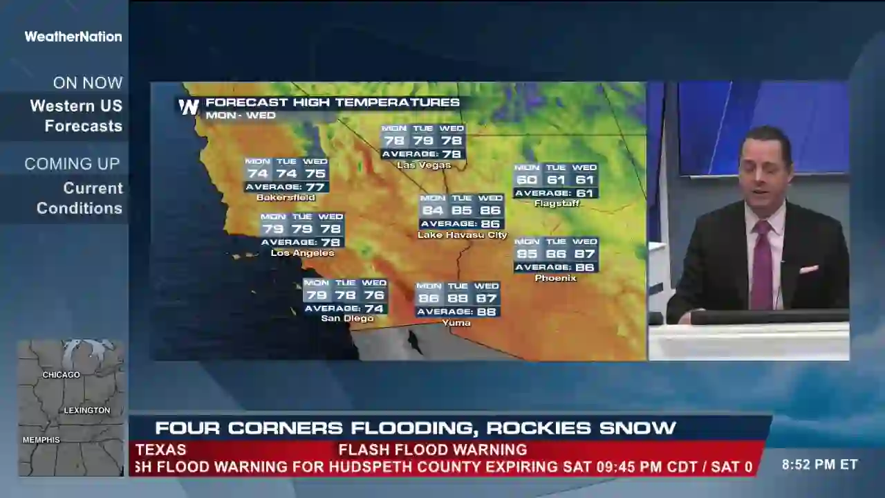 Screenshot of  The Weather Channel, tested 1 day ago