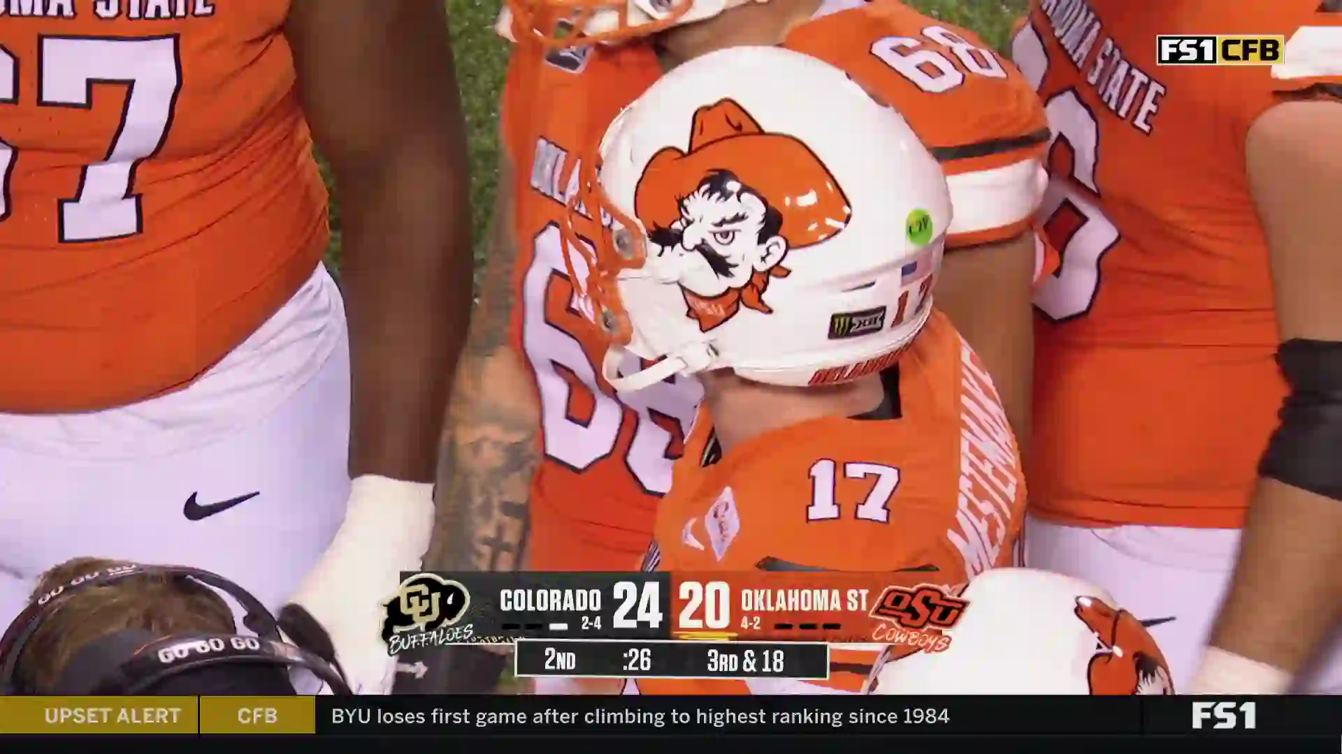 Screenshot of Fox Sports 1, tested 1 day ago
