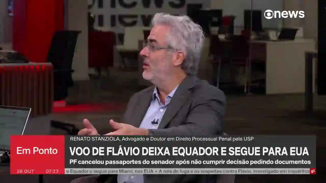 Screenshot of Globo News HD, tested about 5 hours ago