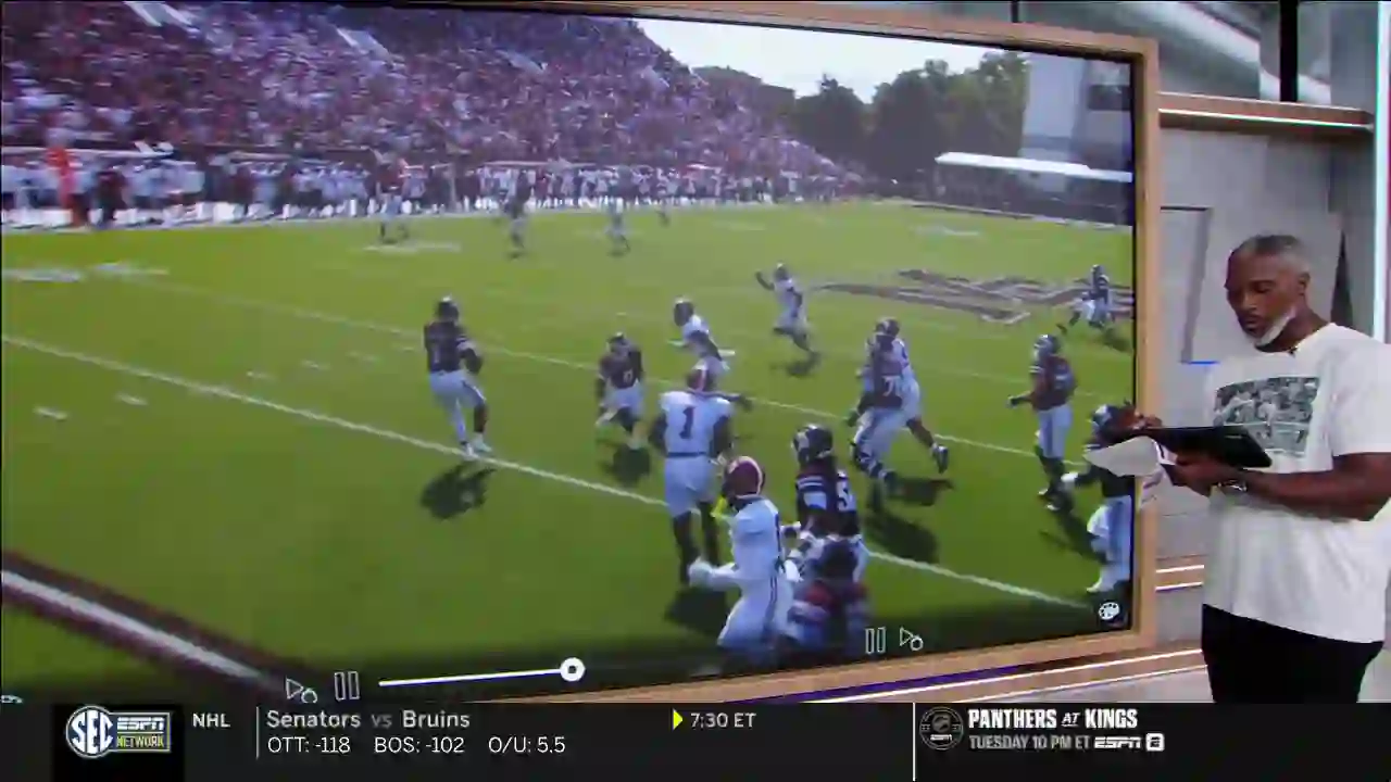 Screenshot of  SEC Network, tested 13 days ago