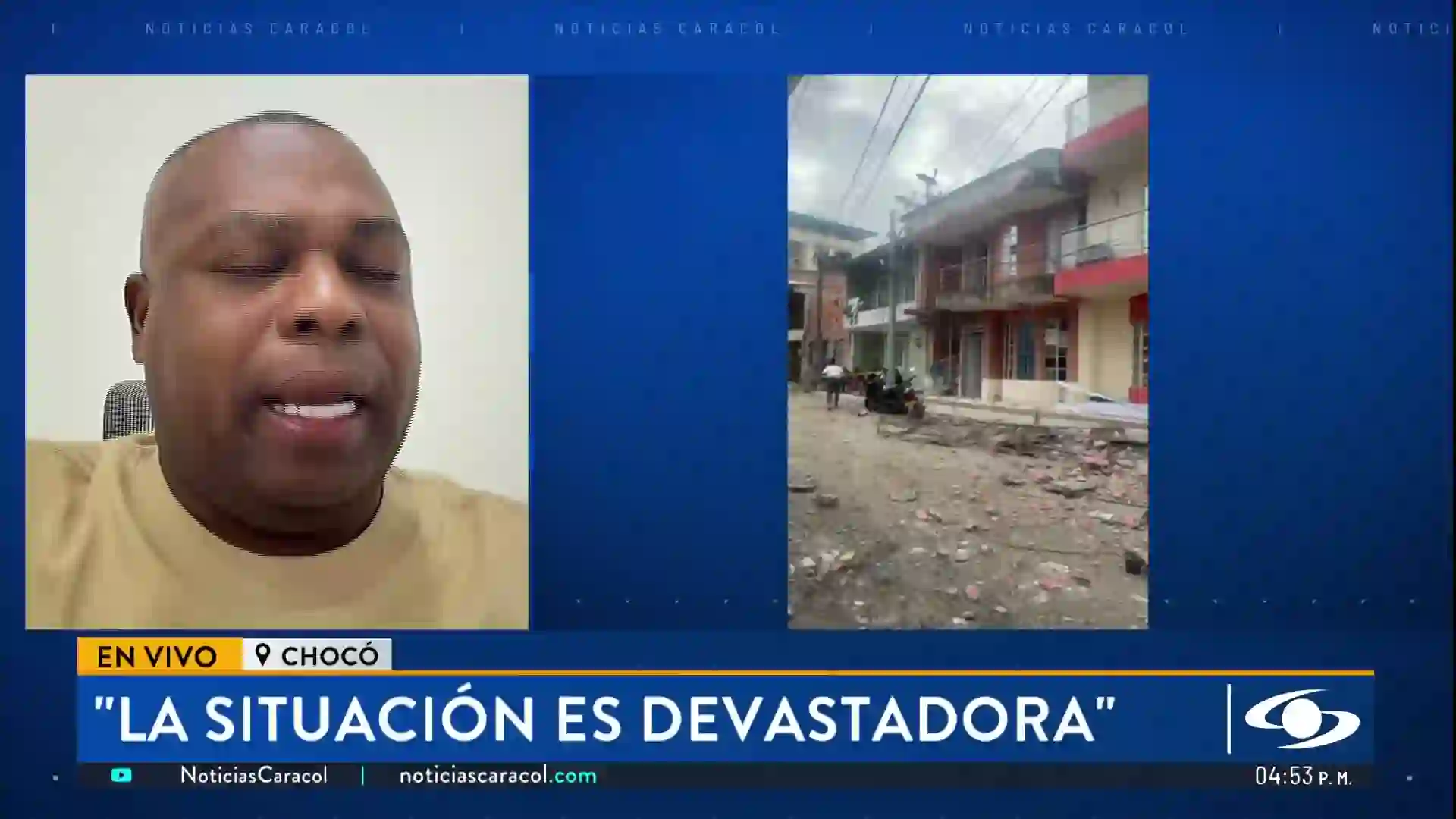 Screenshot of CARACOL, tested 2 months ago