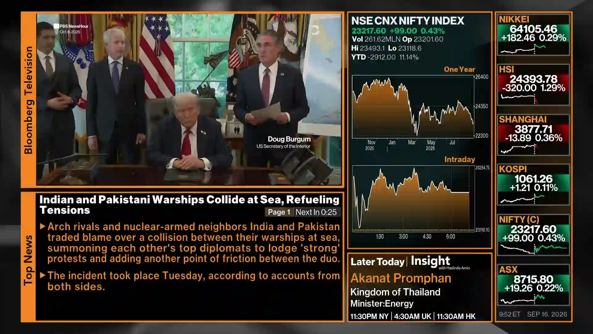 Screenshot of Bloomberg TV US, tested about 1 month ago