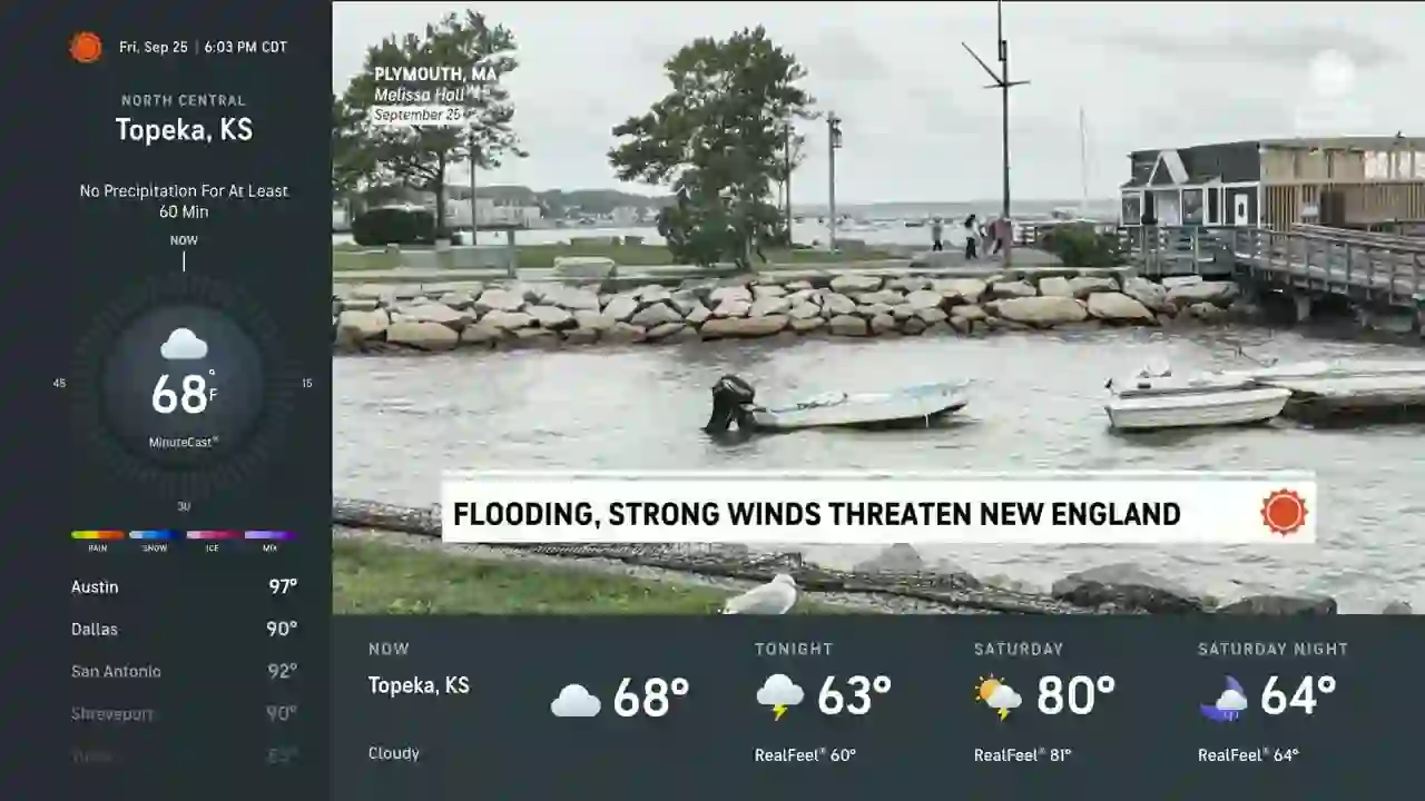 Screenshot of  AccuWeather NOW, tested 19 days ago